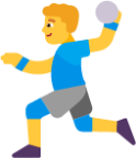 man playing handball default emoji