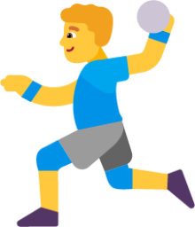 man playing handball default emoji