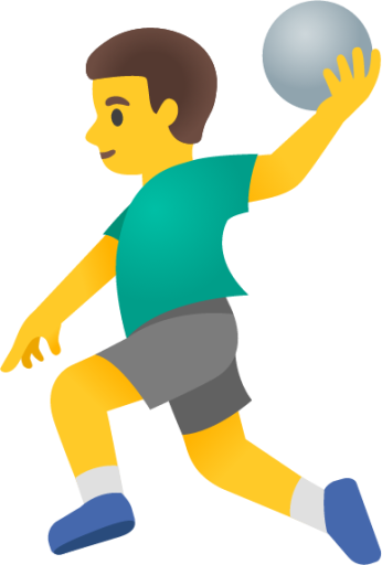 man playing handball emoji