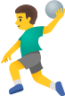 man playing handball emoji