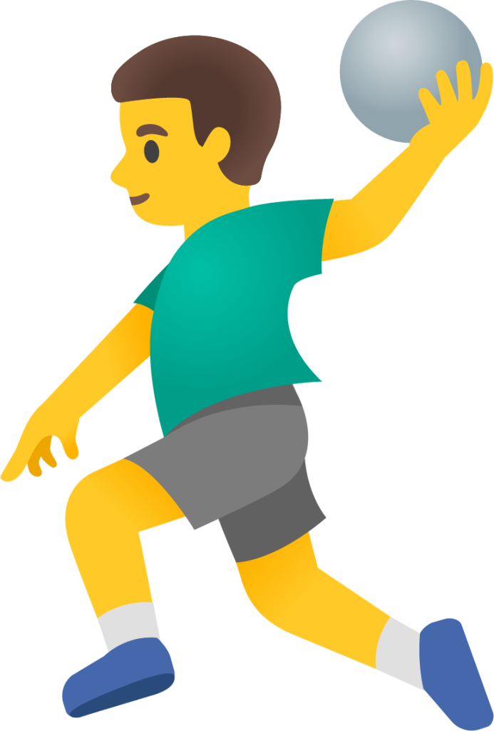 man playing handball emoji