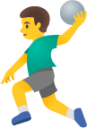 man playing handball emoji