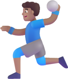 man playing handball medium emoji