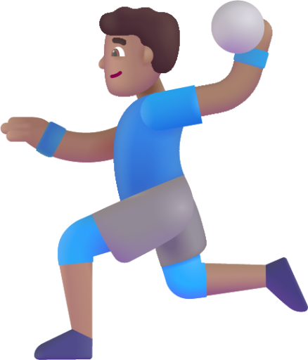 man playing handball medium emoji