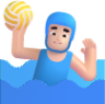 man playing water polo light emoji
