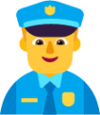 man police officer default emoji