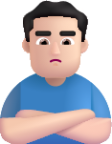 man pouting light emoji
