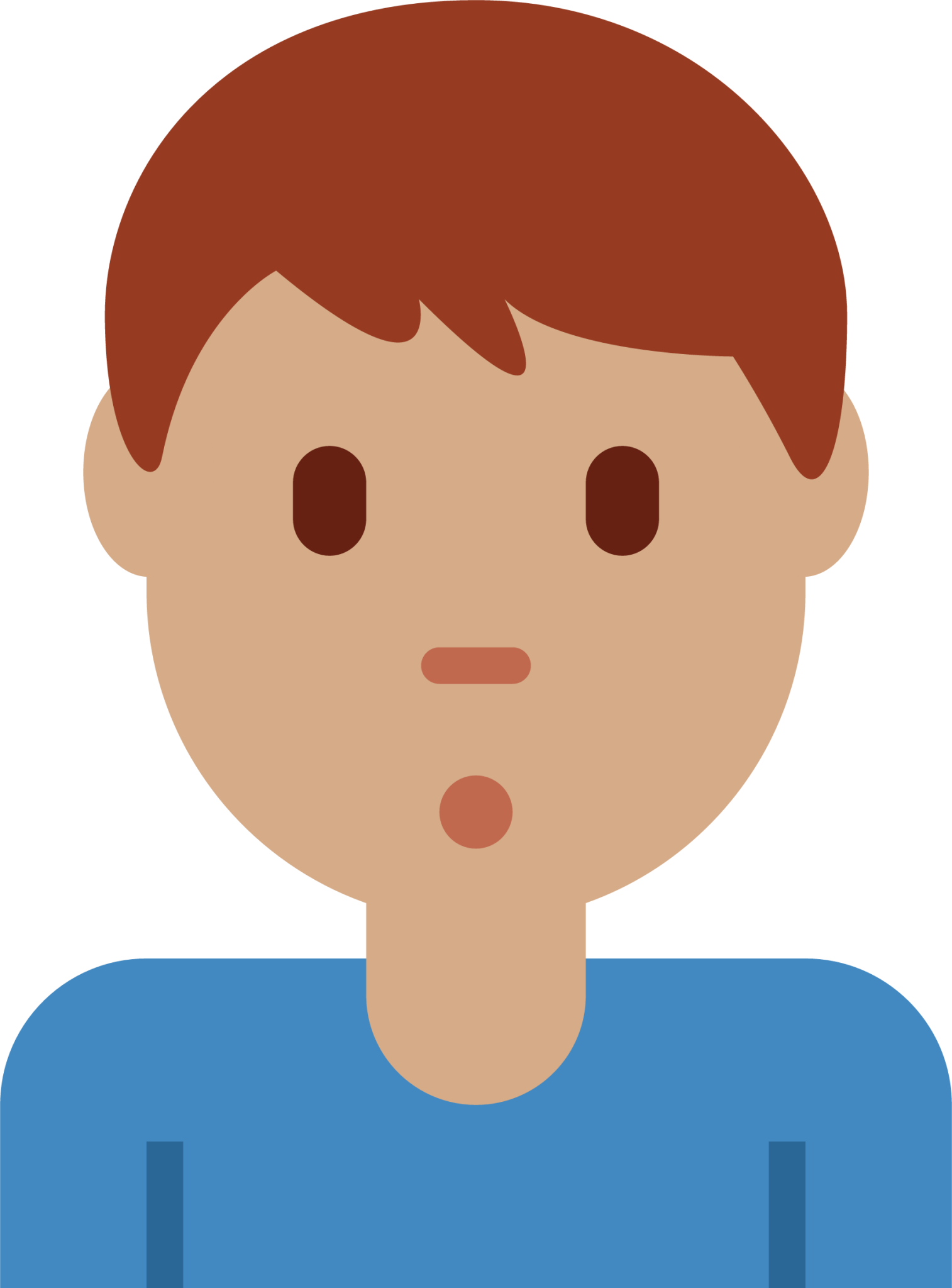 man pouting: medium skin tone emoji