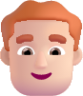man red hair light emoji