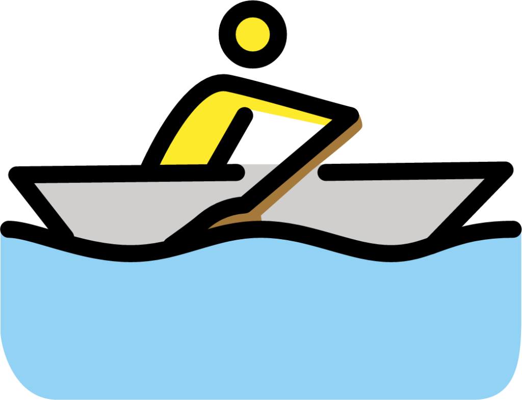 man rowing boat emoji