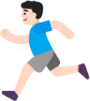 man running light emoji