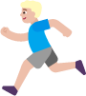 man running medium light emoji