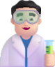 man scientist light emoji
