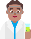 man scientist medium emoji