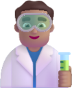 man scientist medium emoji