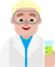 man scientist medium light emoji