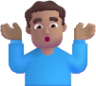 man shrugging medium emoji