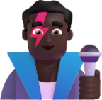 man singer dark emoji