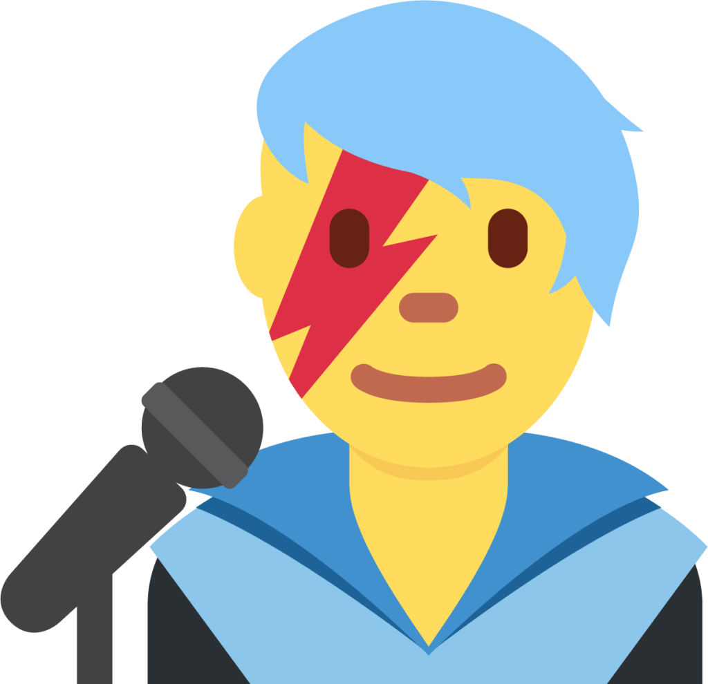 man singer emoji