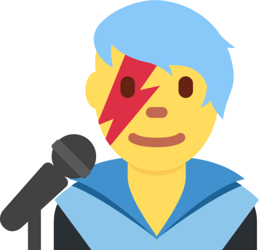 man singer emoji