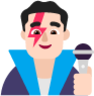 man singer light emoji