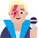 man singer medium light emoji
