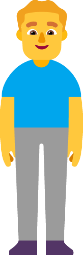 man standing default emoji