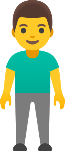 man standing emoji