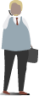 man standing with briefcase illustration