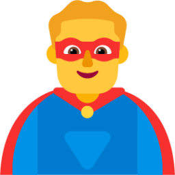 man superhero default emoji