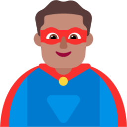 man superhero medium emoji