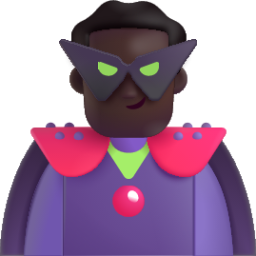 man supervillain dark emoji