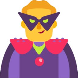 man supervillain default emoji