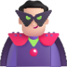 man supervillain light emoji