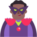 man supervillain medium dark emoji