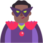 man supervillain medium dark emoji