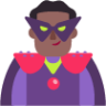 man supervillain medium dark emoji