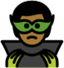 man supervillain: medium-dark skin tone emoji