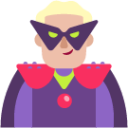 man supervillain medium light emoji