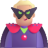 man supervillain medium light emoji