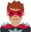 man supervillain: medium skin tone emoji