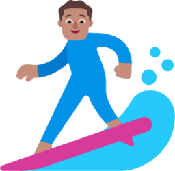 man surfing medium emoji