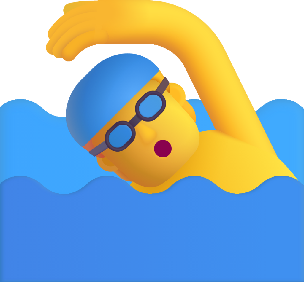 man swimming default emoji