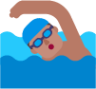 man swimming medium emoji