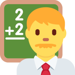 man teacher emoji