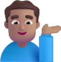 man tipping hand medium emoji