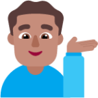 man tipping hand medium emoji