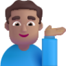 man tipping hand medium emoji