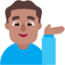 man tipping hand medium emoji