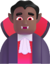 man vampire medium dark emoji